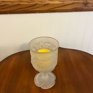 Avon Flowerfrost Collection Water Goblet and sunny lemon‎ fragrance candelette